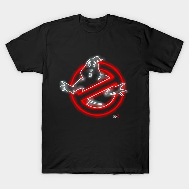 Ghostbusters logo glow T-Shirt by udezigns